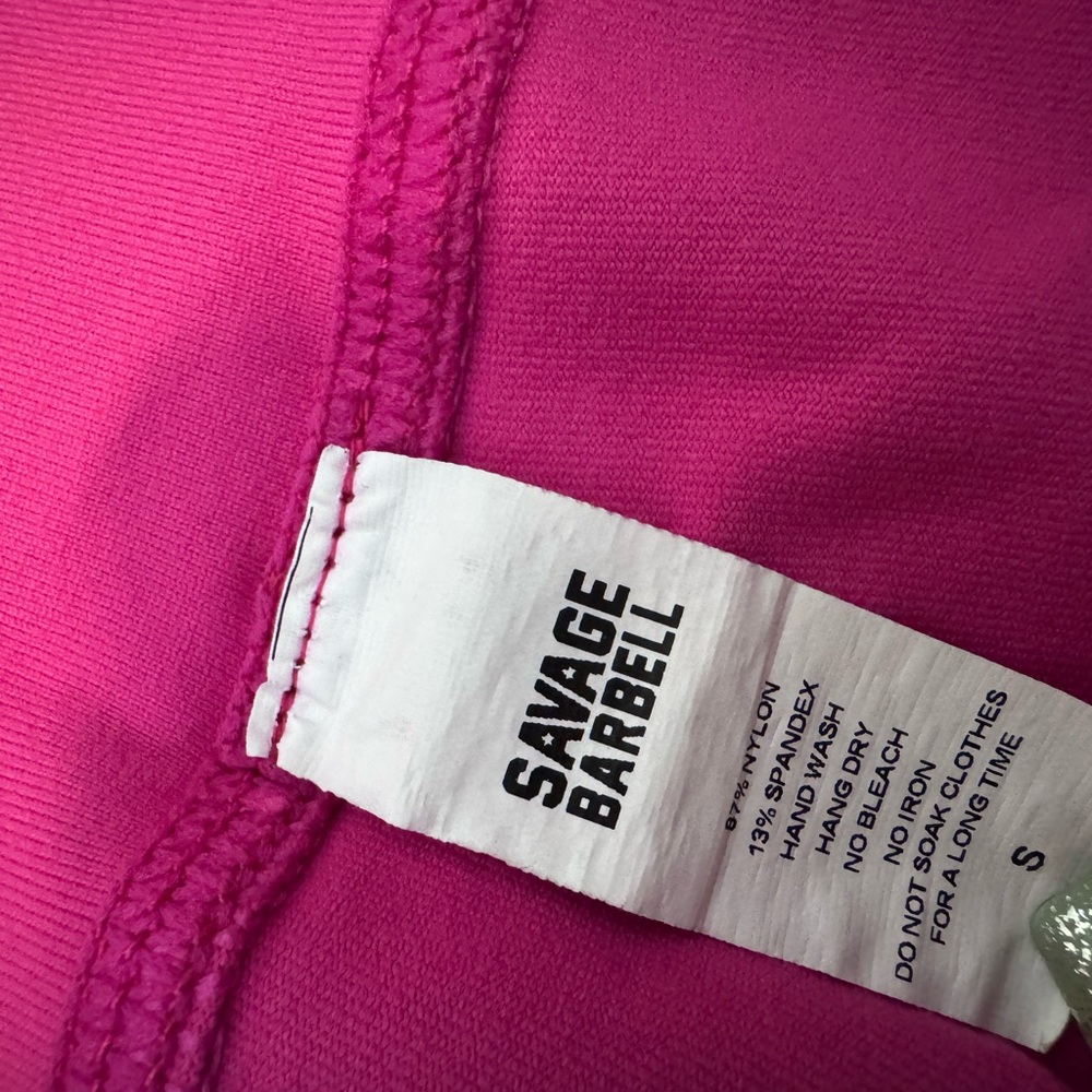 Savage Barbell Hot Pink Bike Shorts - Picture 4 of 4